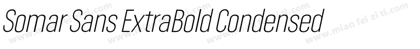 Somar Sans ExtraBold Condensed字体转换